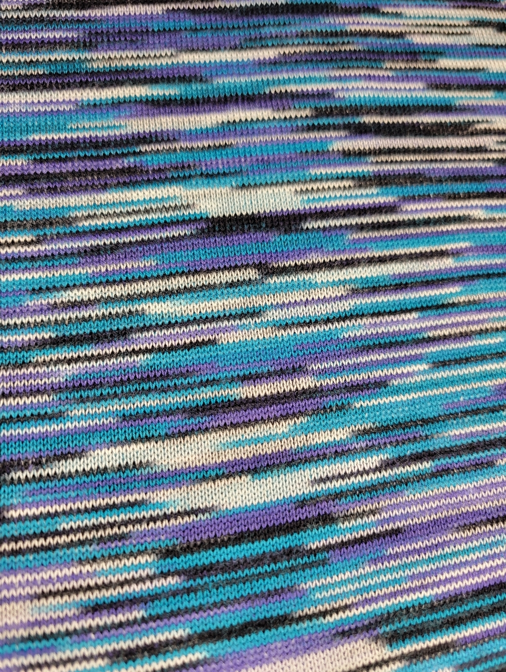 Jones Wear Multi Stripe Sleeveless Tank Top Women XL Blue Purple Boho - Picture 3 of 11
